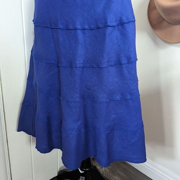 Soft Surroundings Linen Skirt S Cottagecore Fairycore Coastal Cowgirl Peasant - Picture 5 of 10